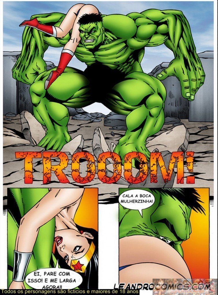 Hulk comendo o cuzinho da Mulher-Maravilha