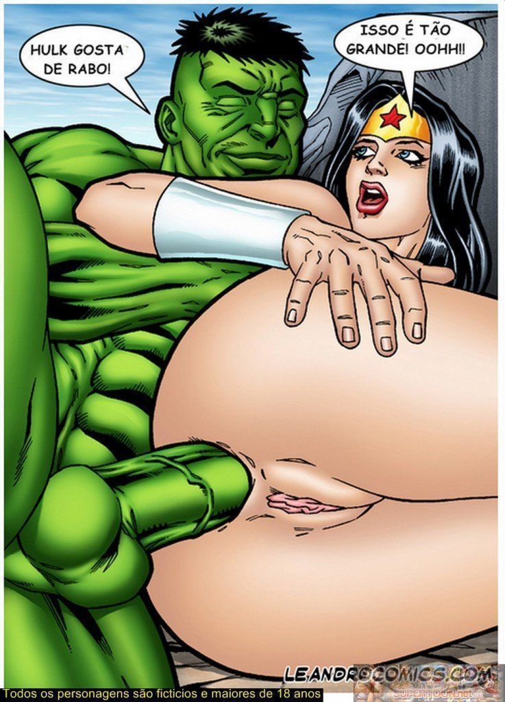 Hulk comendo o cuzinho da Mulher-Maravilha