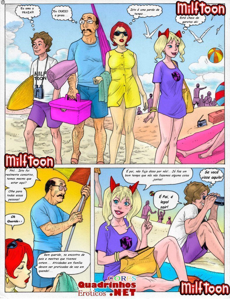 Incesto na praia de nudismo - Parte 1