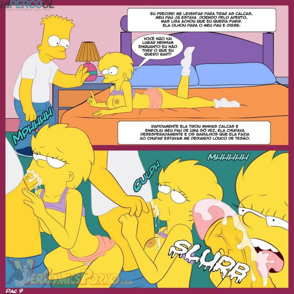 Quadrinho erótico Os Simpsons - Velhos hábitos