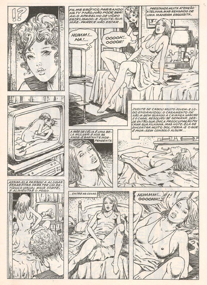 Quadrinhos Eróticos A iniciação sexual de Célia - Foto 4