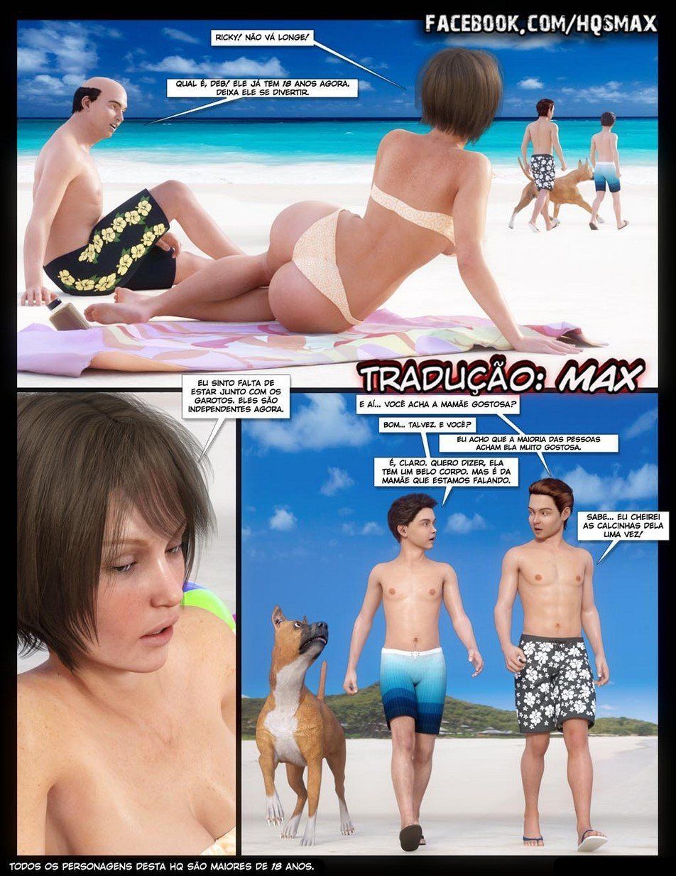 Quadrinhos porno de férias da família incestuosa - Foto 7
