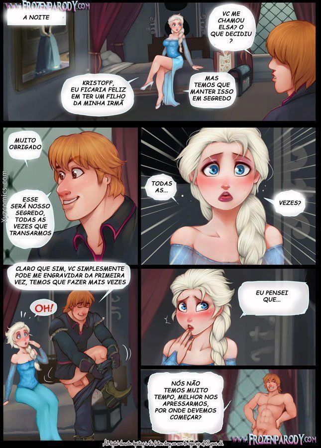 Quadrinhos eroticos Frozen - Fodendo a princesa