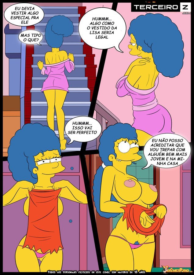 Os Simpsons porno Lisa e marge sendo fodidas por menino